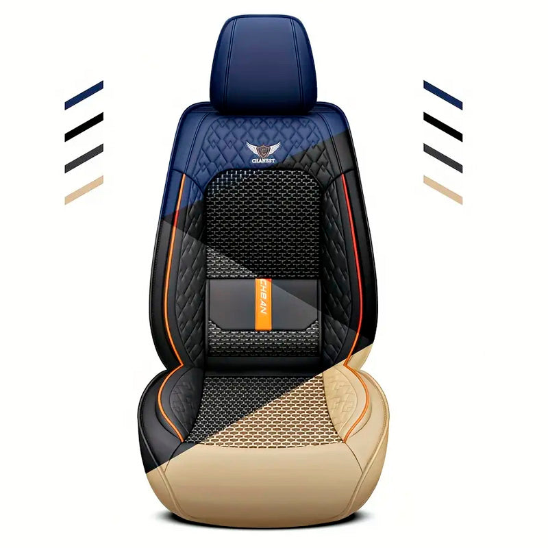 Fundas Completas para Asientos de Coche en cuero Italiano universal + REGALO: alfombrillas completas incluidas